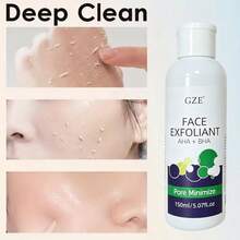 GZE AHA+BHA 臉部去角質液 150ml/5.07fl.Oz，收斂毛孔去角質液，溫和去皮去除死皮，清除黑頭並細緻大毛孔 - 150毫升 - 查看 7