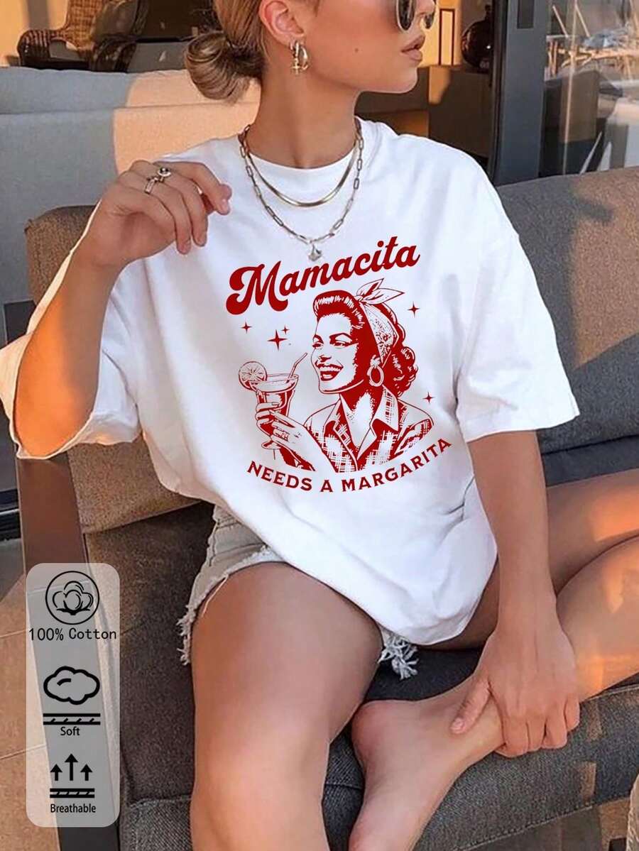 Women T-Shirts - 白色 3 - 查看 1