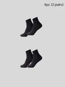 30/20/10/6/4/2/2-Pack Sports Comfortable Soft Moisture-Wicking Breathable Antibacterial Fitness Socks Unisex Solid Color Ankle Socks Sweat-Absorbing Odor-Resistant Elastic Soft Athletic Socks - Multicolor - View 8