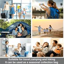 Grup Erik 旅行真空袋/真空壓縮袋/行李收納袋，15組用於壓縮和打包衣物，組合裝(5S+196.85英吋+1.32加侖)，附贈藍色手動幫浦(隨機款式)，適用於行李箱儲存與收納工具 - 彩色 - 查看 11