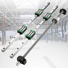 Carril Guía Lineal HGR20-1500mm Recorrido Carril de Deslizamiento Lineal Guías Lineales HGR20-1500mm para Kit CNC Adecuado para Equipos Automáticos, Equipos de Medición de Precisión - HGR20-150 - Ver 1