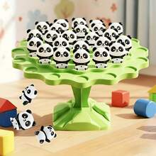 Panda Balance Game Toy For Two Players, A Family Interactive Tabletop Puzzle Game, Perfect For Birthdays, Gifts, Christmas, And Halloween - Green - View 4