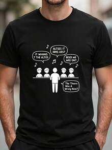 Men T-Shirts - 黑色 - 查看 1