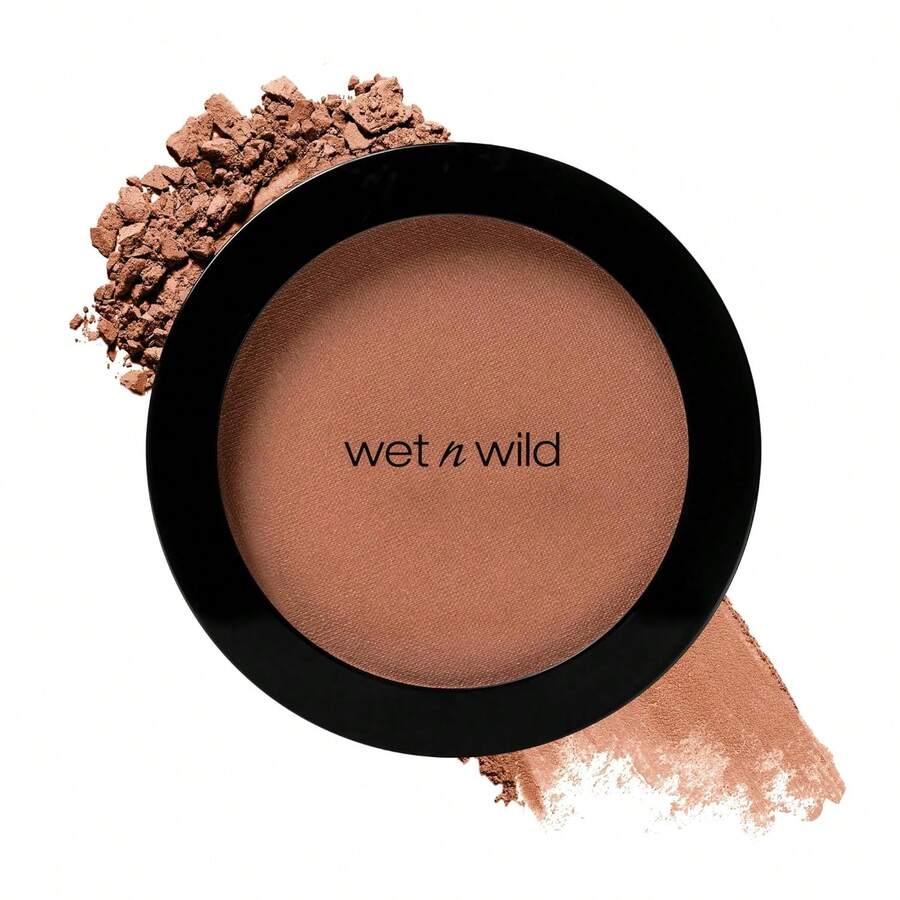Wet N Wild Color Icon Blush, Effortless Matte Sheer Glow & Seamless Blend, Luxuriously Infused Smooth Jojoba Oil, Cruelty-Free & Vegan - Pinch Me Pink-Father's Day - 裸露的棕色 - 查看 1