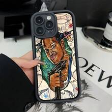 Funda de teléfono simple y gruesa, resistente a golpes, adecuada para todos los modelos de  y . Funda de teléfono: Diseño creativo de pistolero de dibujos animados, muy vendido, nueva funda de teléfono con diseño de escalera Sky Eye, divertida, única y elegante, regalo sencillo y moderno para hombres, mujeres y parejas, adecuada para , ideal como regalo de cumpleaños para novio o novia. - (Un color) 1 unidad por paquete - Ver 1