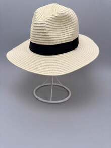 1 buah Topi Fedora Jazz Pria dengan Hiasan Pita Anyaman, Cocok untuk Liburan Musim Panas, Perjalanan ke Pantai dan Resor Pasir - MultiWarna - View 8