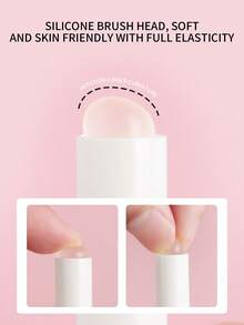ronshadow 1 buah Kuas Bibir Silikon Portabel dengan Tabung Pena Berputar Anti Debu dan Kepala Lembut untuk Aplikator Lipstik dan Makeup - MultiWarna - View 4