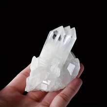 AA+ Racimo de Cuarzo Transparente Premium - Decoración del Hogar, Colección de Minerales, Regalo Único Ideal, - Blanco - Ver 7