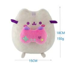 Cojín de Felpa con Forma de Gato Kawaii, Peluche Redondo y Suave, Juguete de Peluche, Animal de Dibujos Animados para Decoración de Habitación de Niñas, Regalo de CumpleañosLeTssgShop - 126 g 18 cm - Ver 5
