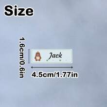 60-500張客製化顏色亮面姓名貼紙，個性化貼紙，姓名貼紙，客製化貼紙，可客製化生日禮物，客製貼紙 - 風格C - 查看 8