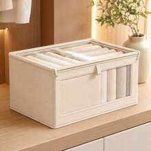 Dorm Foldable Portable Storage Box, Dust-Proof Clothes And Quilt Organizer, Spring-Loaded Household Storage Container - Convenient And Space-Saving, Perfect For Bed Sheets, Spring Clothing And Quilt Storage, Outdoor Patio Storage, Back To School Season - Multicolor - View 6