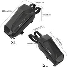 2L/3L Fully Waterproof Hard Shell Bag EVA Waterproof Front Bag For Scooter Bicycle Mountain Bike Quick Release Hanging - Black - View 6