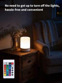 1個觸控式床頭燈，護眼LED小夜燈，USB插電/可充電小夜燈，內置800mAh電池可充電款，適用於房間、臥室、床頭燈、房間裝飾、燈、聖誕燈、燈罩、臥室裝飾、聖誕裝飾、臥室、居家裝飾客廳、投影機、房間裝飾臥室壁燈、燈、LED燈、仙女燈、聖誕禮物、居家裝飾、聖誕 - 床頭燈 - 查看 6