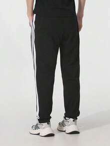 Adidas 男士户外运动健身训练休闲舒适长裤，M 3S SJ TO PT JE6430 - 黑色 - 查看 3