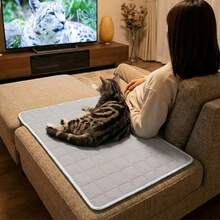 Cooling Ice Silk Pet Mat Breathable Non Slip Dog Cat Sleeping Pad Summer Heat Relief Cushion For Small Medium Pets - Blue - View 5