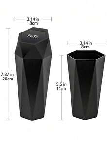 1/2/4/5/6pcs Car Trash Can With Lid - Universal Car Mini Leakproof Trash Can, Multifunctional Storage Solution, For Front And Rear Seats, Car Office Bedroom Home Accessories - Style a - View 7