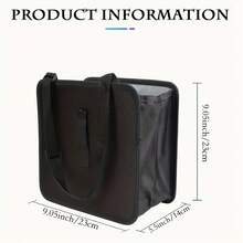 1pc Multifunctional Foldable Car Trash Can, Hanging Storage Bag - Large Capacity, Durable And Stylish Design, Suitable For Car Use, Perfect Gift For Men And Women - A - View 8