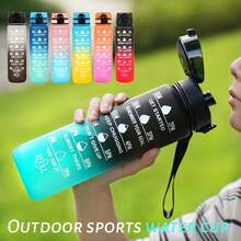 1pc 32oz Leak-Proof Sports Water Bottle - Colorful, Portable & Durable, Suitable For Running, Fitness, Cycling And Hiking - PVC-Free PC Material - Perfect Holiday Gift (Random Spout Style) - Multicolor - View 6