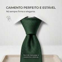 A Matte Twill Tie, A Versatile Tie Suitable For Work, Interviews, And Weddings. - 墨綠色 - 查看 5
