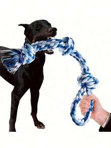 Dog Tug Of War Toy, Heavy Duty Extra Long Tug Rope Toy - Extra Thick Anti-Bite Rope Suitable For Large And Medium Dogs - Aggressive Chewers, Heavy Chewers, Puppies - Interactive Fetch, Obstacle Course, Training - Durable Pet Chew Toy For Jaw Exercise And Dental Health - Multicolor - View 1
