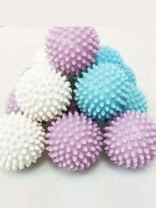 1/3/6pcs Reusable Laundry Balls - Pet Hair Remover, Lint Remover, Washing Machine Cleaning Balls - Enhance Your Laundry Experience, Washing Machine Accessories, Reusable Laundry Balls, Washing Machine Laundry Balls, Laundry Drying Balls, Fabric - Multicolor - View 5