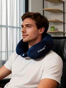 1/2pcs U-Shaped Neck Pillow For Travel And Bed, Soft And Comfortable, Portable Cervical Pillow, Suitable For Side/Back Sleepers, Car, Airplane, Home - Multiple Colors Available - Hand Washable Filling, Medium Firmness, Ideal Choice For Students And Travelers - Multicolor - View 6