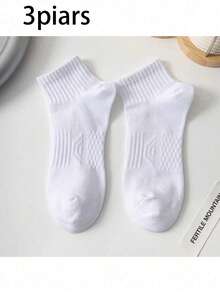 Men's Ankle Socks, 3/5 Pairs Of Breathable Sports Low-Top Slim Style Made Of Polyester Fiber, Available In Multiple Colors - Multicolor - View 12