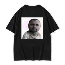 Camiseta Gráfica Divertida con el Meme de la Cara de Bebé de Charlie Kirk, para Hombre y Mujer, Estilo Clásico de Moda, Manga Corta, Estilo Harajuku Urbano - Rojo - Ver 2