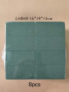 20pcs/10pcs/8pcs/1pc/2pcs/4pcs/6pcs 5.51inch*3.14inch*1.77inch -乾濕兩用花藝泡沫磚，綠色聚苯乙烯泡沫塊，適用於花藝布置、植物裝飾與手工藝，春季花藝布置與手工藝，可用於婚禮裝飾、聖誕節、萬聖節、感恩節、情人節、教師節 - 彩色 - 查看 9