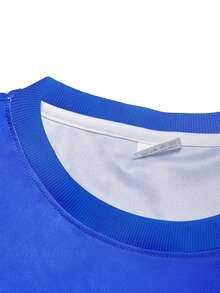 Men's Football T-Shirt, Lightweight & Soft, Suitable For Match, Training, Casual Wear, Gift, World Cup - Blue - View 5