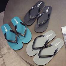 1 par de chanclas unisex para pareja 2026 nuevas de EVA de color liso, pantuflas para casa antideslizantes y antiolor con suela gruesa, sandalias planas ultraligeras suaves y cómodas, para interior, baño, playa, exterior y uso diario, esencial para la vuelta al cole - A - Ver 7
