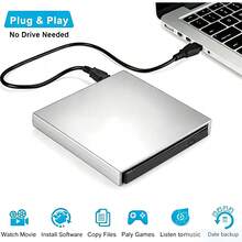 1 pieza Unidad Externa de CD/DVD USB 3.0 & Tipo-C - Lectura/Escritura de Alta Velocidad 24X, Delgada & Portátil, Resistente a Golpes, Reducción de Ruido, Plug & Play, Compatible con Laptops/Escritorios Windows/Linux, Adecuada para Respaldo de Datos & Reproducción de Medios - Ver 8