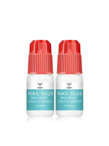 COLOURSMILE 超強力美甲膠，1/2件/組 5ml/7ml/8ml/10ml/15ml 瓶裝，快乾美甲黏合劑，防水且持久，適用於假指甲 - 2pcs - 查看 2