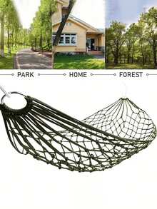 Portable Camping Hammock With Metal Rings, Lightweight And Breathable, Suitable For Garden, Patio, Backyard, Beach, Travel And Relaxation Outdoor Hammock - 230*80cm - View 11