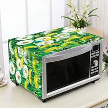 1 pieza Funda antipolvo para microondas, Funda antipolvo para estante de horno doméstico, Funda antipolvo lavable, Funda antipolvo para máquina de alimentos doméstica, Funda antipolvo y resistente a manchas para gabinete de almacenamiento de cocina - cubrir - Ver 8