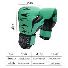 1 Pair Of Boxing Training Gloves - Adjustable Hook And Loop Closure, Built-In Padding, Designed For Boxing Training, Suitable For Beginners, Boxing Novices And Professional Boxers, Made With Premium Materials - Black - View 8