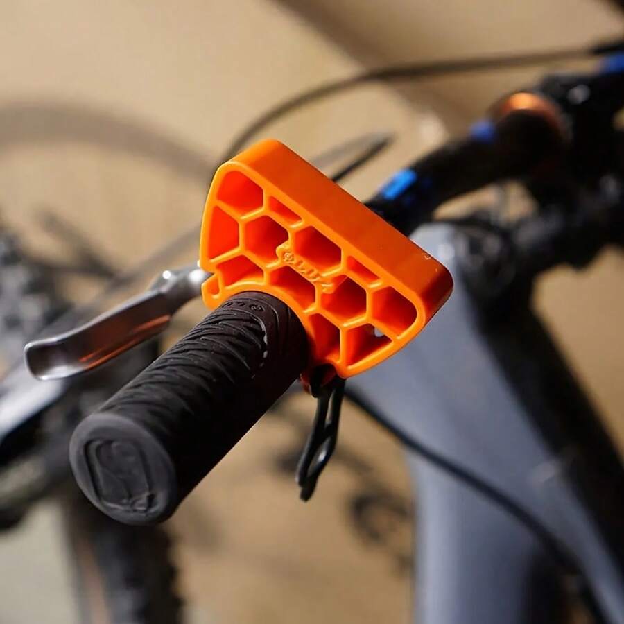 4pcs/1set Bicycle Handlebar Fixing Bracket, Handlebar Fixer, Honeycomb Hollow Portable Outdoor Cycling Repair Auxiliary Tool, Handlebar Bracket, Effectively Prevent Handlebar Damage.