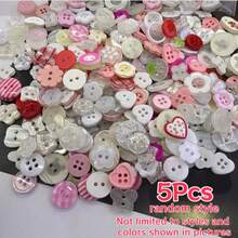 5/15/25/30Pcs Rhinestone Cartoon Shaped Buttons Mixed Pack, Resin Buttons, DIY Handmade Decoration Accessories, Pearlescent Texture Shirt Cardigan Sweater Versatile Buttons Random Styles - Multicolor - View 14