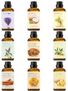 Fragrance Essential Oils For Diffusers Humidifier Car Aromatherapy Home Armatherapy Oil Supplement Autumn Winter Candle Making -Fresh Peppermint, Eucalyptus, Lemon Pure Essential Oil - Perfect For Diffusers Humidifiers DIY Candles And Soap Making - Botanical Fragrance - View 5