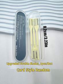 1/2/3/5件装鼻毛修剪器，双面刀片，二合一手动鼻毛修剪器，360°旋转鼻毛剃刀，便携式美容仪，男女通用，温和面部毛发去除工具，精准修剪 - 升級款 - 查看 23