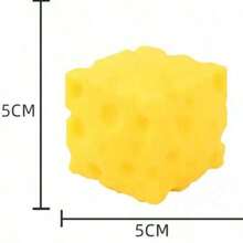 Pelota antiestrés de queso realista y linda con rebote lento, de silicona suave, juguete sensorial para aliviar la ansiedad, regalo perfecto para cumpleaños, Pascua, Halloween, Navidad y fiestas - Ver 8