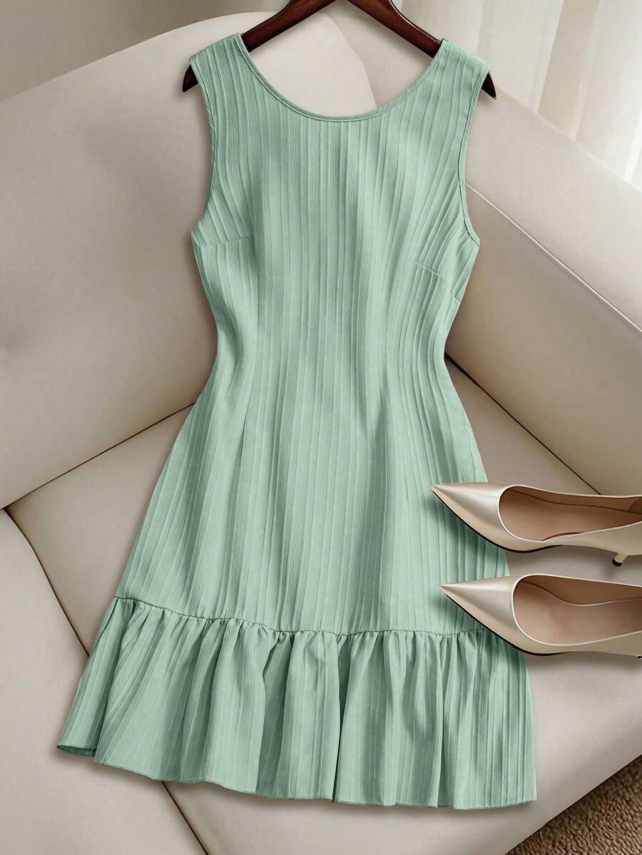 Women Midi Dresses - Green 2 - View 1