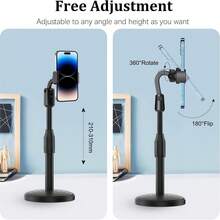 Desktop Plastic Phone Stand, Telescopic, Reinforced Base, Slouchy Bracket, Convenient, Multi-Functional, Rotating Selfie Stick Machine Stand Desktop Height Adjustable Multi-Functional. Supports Frame Downward And Upward Shooting Internet - Multicolor - View 4