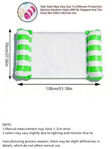1/2pcs Inflatable Adult Water Hammock Pool Float, Foldable Floating Lounge Chair, Double Tube Inflatable Raft, Suitable For Swimming Pool Beach Vacation Water Sports, Leisure Floating Seat, Portable Pool Lounge Chair, Summer Party Travel Outdoor Entertainment And Seaside Fun - Multicolor - View 13