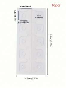 50/100/200 Lembar Label Binder Perekat Diri dengan Lubang Bulat - Label Penyimpanan Binder dan Label Pembatas Binder, Cocok untuk Buku Catatan DIY, Jurnal, dan Pengorganisasian Kartu Foto, Buku Stiker - Clear - View 4