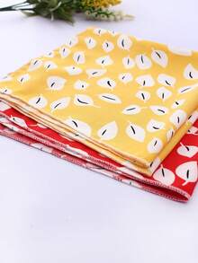 1-6pcs Washable Soft Premium Hotel Quality Reusable Printed Leaf Napkins, Perfect Tablecloth, Suitable For Holidays, Parties, Birthdays, Weddings And Dinner Parties - Multicolor - View 5
