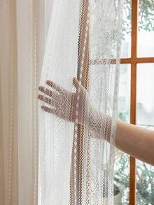 1pc/2pcs/New Striped Curtains Bohemian Style Polyester Material Top Rod Pocket Design UV Protection Blackout Curtains Suitable For Living Room Bedroom Balcony Holiday Gift Home Multi-Purpose Curtains - White - View 4
