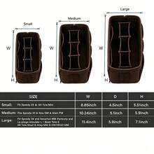 Felt Bag Organizer Insert For Large Capacity Tote Bags Like Speedy, Quickly Organize Items Inside The Bag - Brown - View 4