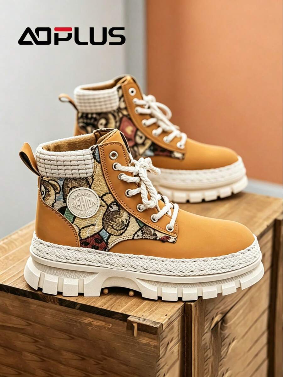 Zapatos deportivos planos multiprotectores para hombre con protección contra impactos de 360°, ideales para aventuras al aire libre y trabajos de construcción. - Caqui - Ver 1
