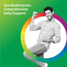 Rainbow Light Mens Multivitamin One + | 150 Caplets | Supports Cellular Energy & Immune Health | With Vitamins C, D, And Zinc | Real Food Nutrients, Digestive Enzymes & Probiotics - 120 片裝(1 包) - 查看 3